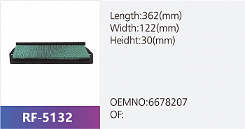Фильтр салона RF-5132 (1/)