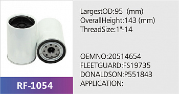 Фильтр топливный RF-1054 (1/30)